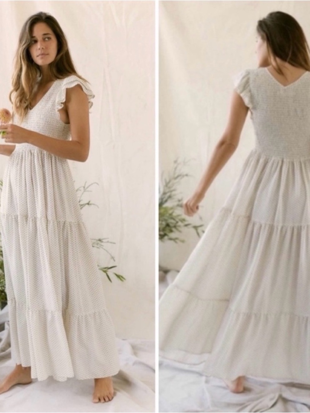New Christy Dawn Bodie Dress Alabaster Ditsy